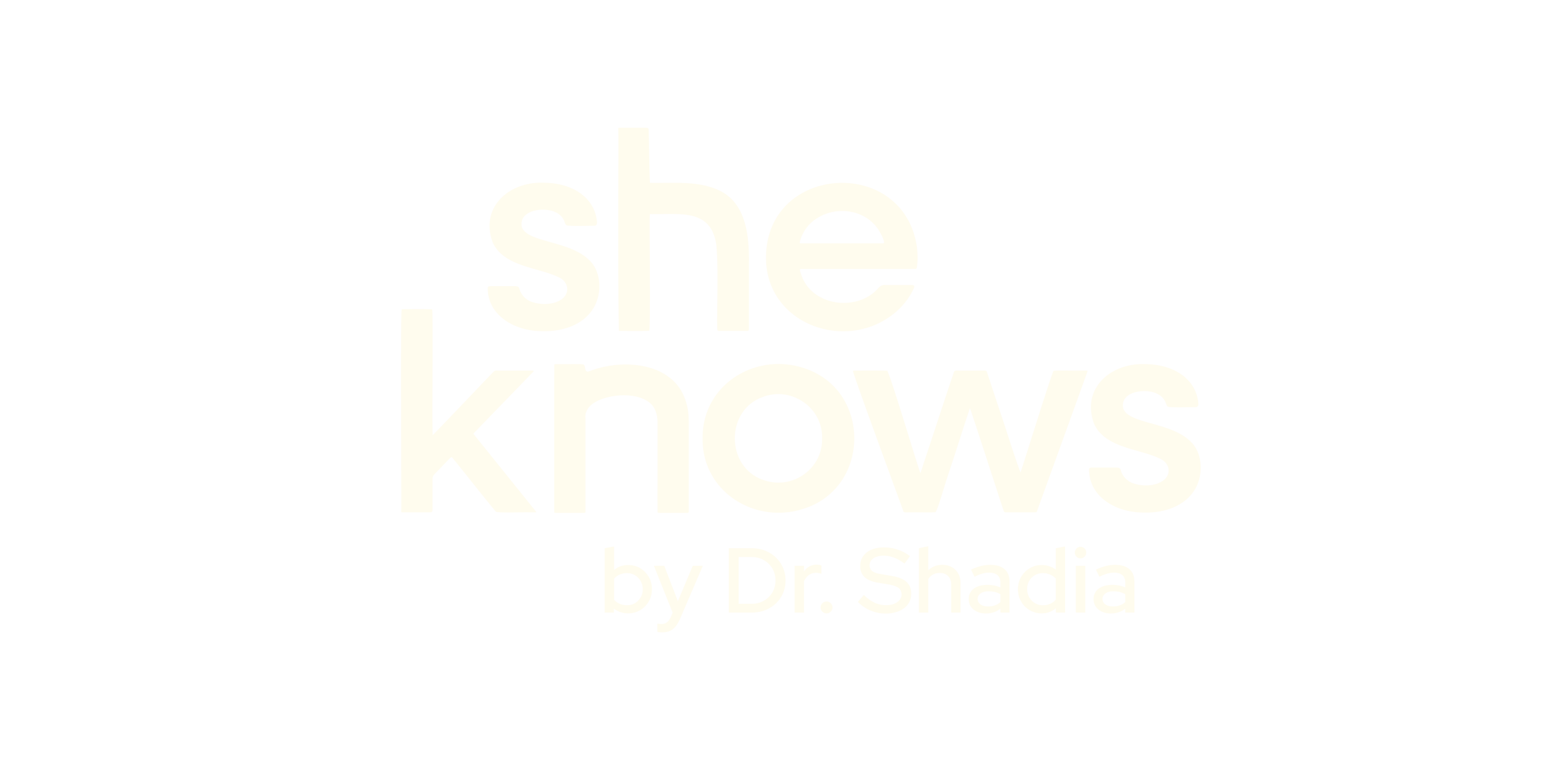she knows by Dr. Shadia Logo